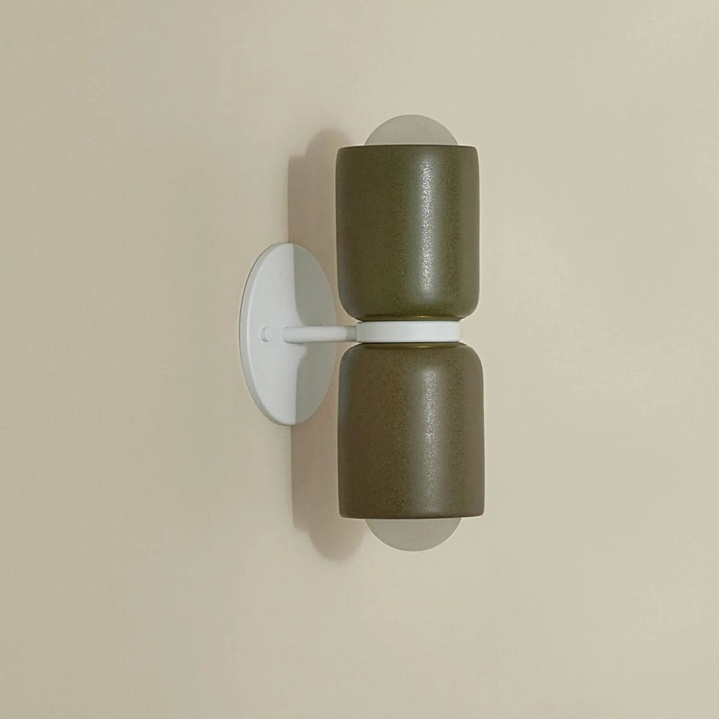 Terra 2 Wall Olive & White Satin